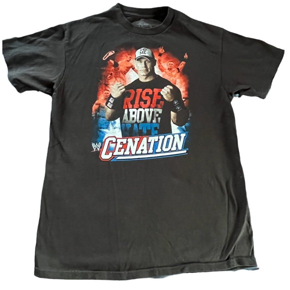 WWE John Cena Cenation T-Shirt Men’s Medium Black Wrestling Graphic Tee - Picture 1 of 7